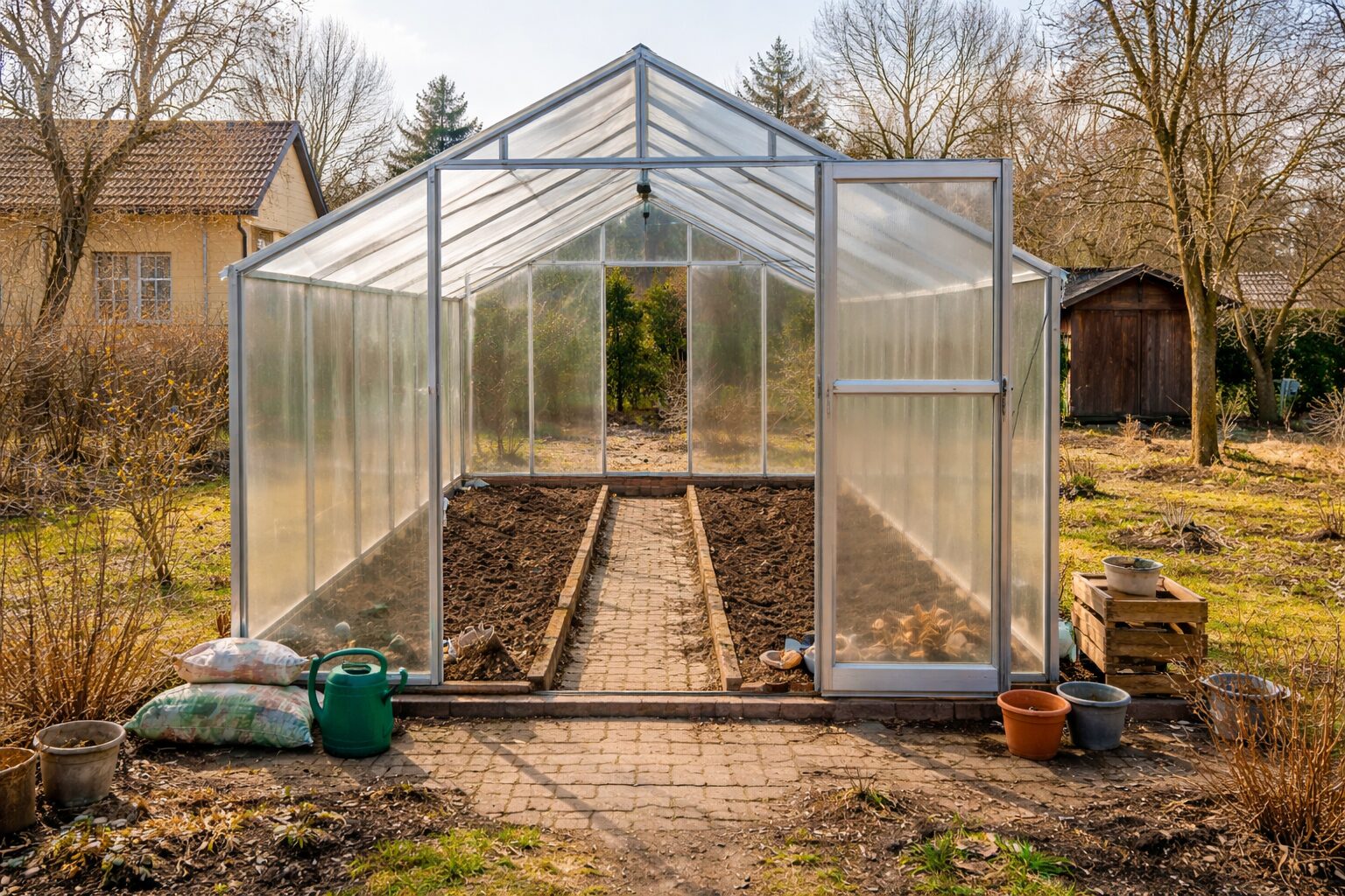Skleník po zimě / Foto: Pestrazahrada.cz